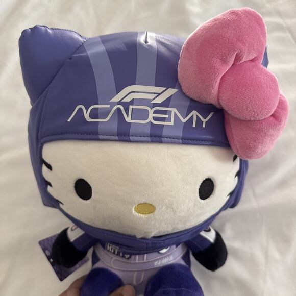 NEW Hello Kitty F1 Academy Formula One Las Vegas Collaboration Purple Plush 12" - Picture 6 of 8
